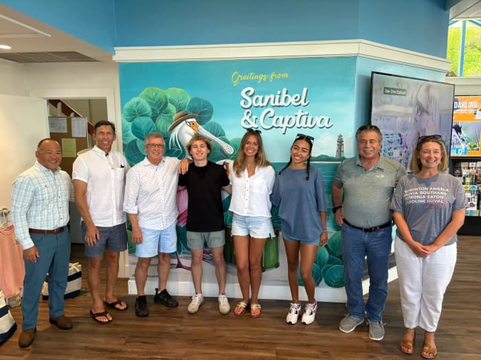 Island tour with Charitable Foundation team Doug Congress, Brian Rist, Dolly Farrell, Savannah Kelly and John Lai